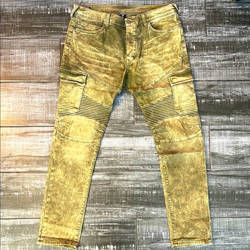 True Religion Jeans ROCCO Relaxed Skinny Button Fly EUC